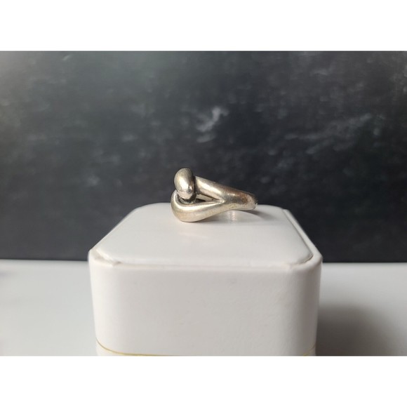 James Avery Sterling Silver Cadena Knot Ring Retired Vintage - Picture 4 of 10